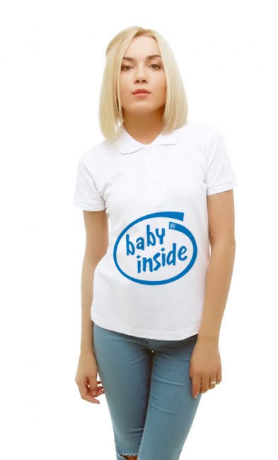 Женская поло Baby inside