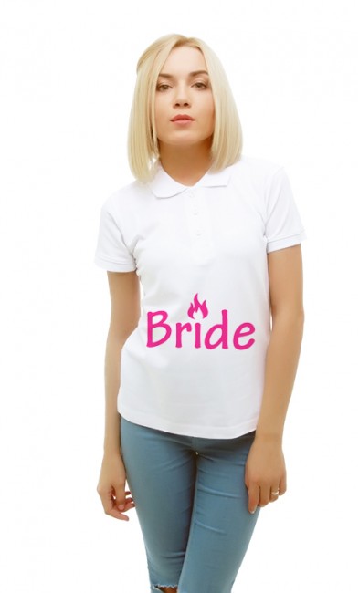 Женская поло Bride (Невеста)