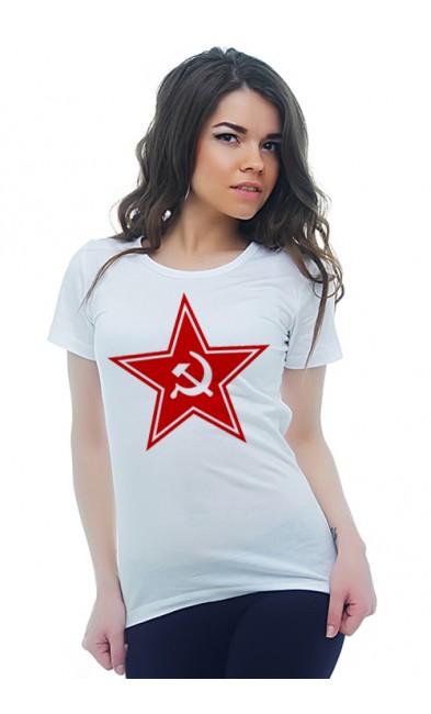 Женская футболка Красная Звезда