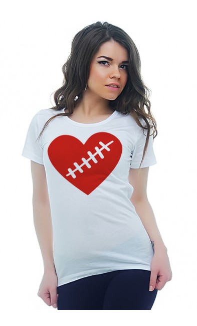 Женская футболка Сердце со шрамом