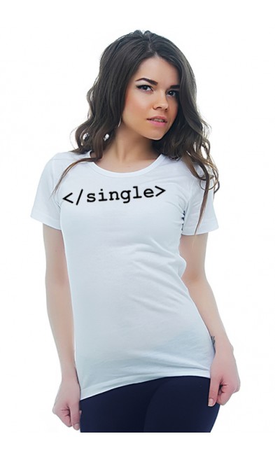 Женская футболка Single