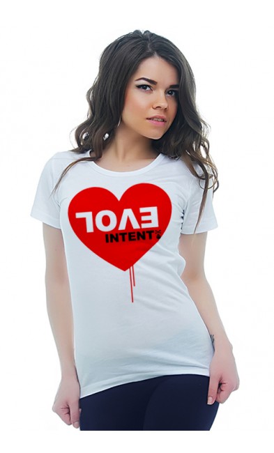 Женская футболка Love intent